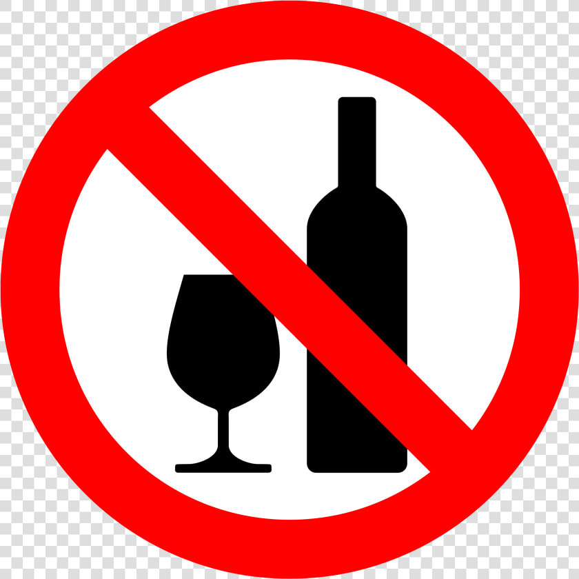 Don T Drink Alcohol   No Alcohol Sign Png  Transparent PngTransparent PNG