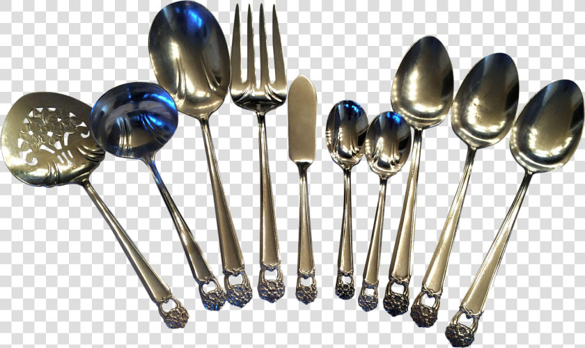 64piece 1950s Eternallyyours Silver plate Flatware   Silver  HD Png DownloadTransparent PNG