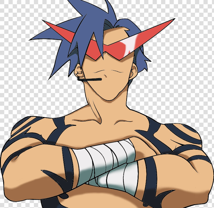 Kamina Fan Art   Cartoon  HD Png DownloadTransparent PNG