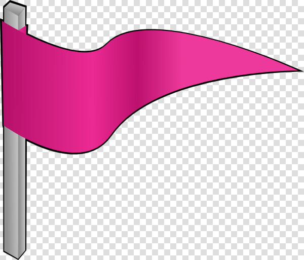 Waving Pink Flag Svg Clip Arts   Pink Flag Clip Art  HD Png DownloadTransparent PNG