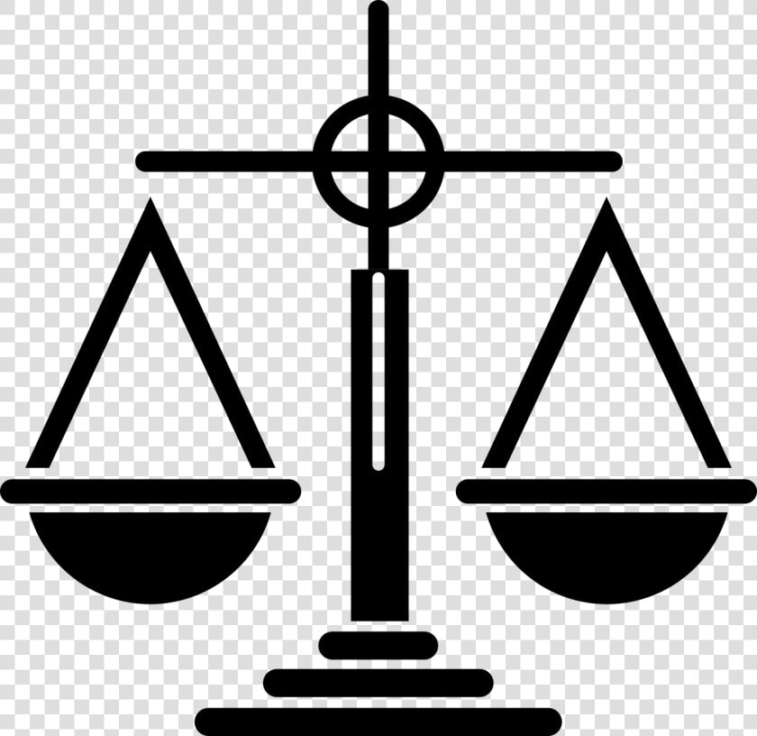 Icon  Silhouette  Scales  Justice  Law  Court  Lawyer   Equality Clipart  HD Png DownloadTransparent PNG