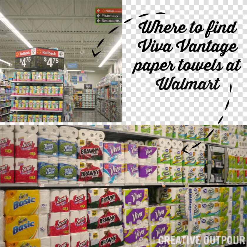 Viva Vantage Paper Towels  Walmart  Tailgating  Razorbacks    Convenience Store  HD Png DownloadTransparent PNG