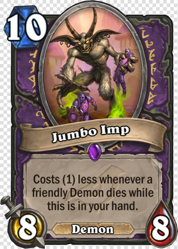 Jumbo Imp Hearthstone Rise Of Shadows Card Reveal Live   Hearthstone Witchwood Hunter Legendary  HD Png DownloadTransparent PNG