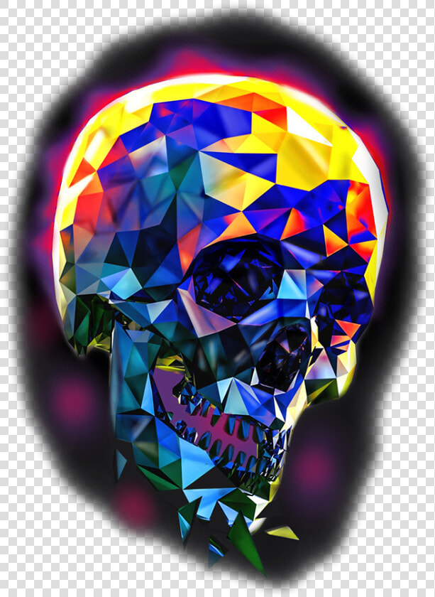 Clip Art 3d Skull Tattoos   Geometry Tattoo Designs 3d  HD Png DownloadTransparent PNG