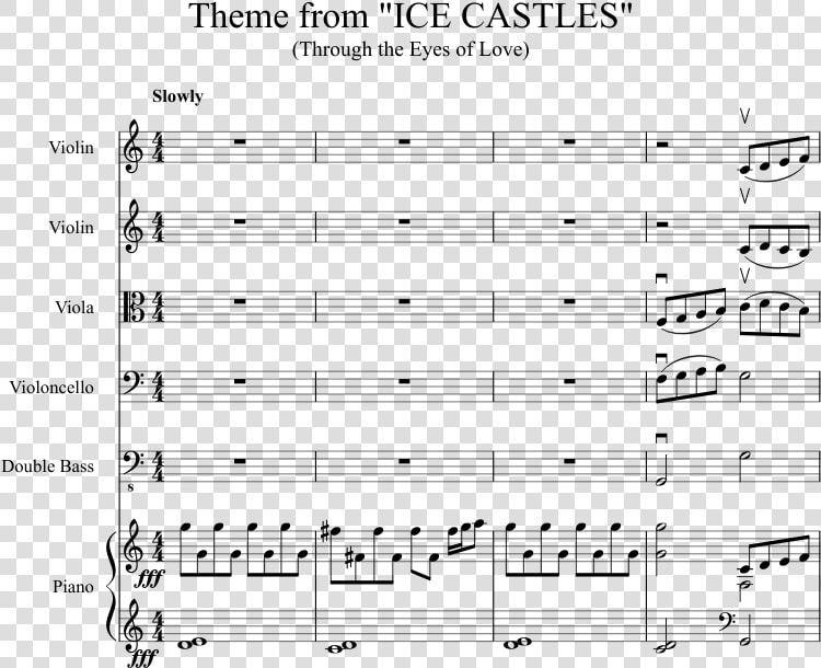 Theme From Ice Castles Sheet Music  HD Png DownloadTransparent PNG