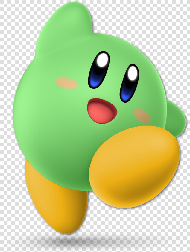 Kirby   Smash Kirby Green  HD Png DownloadTransparent PNG