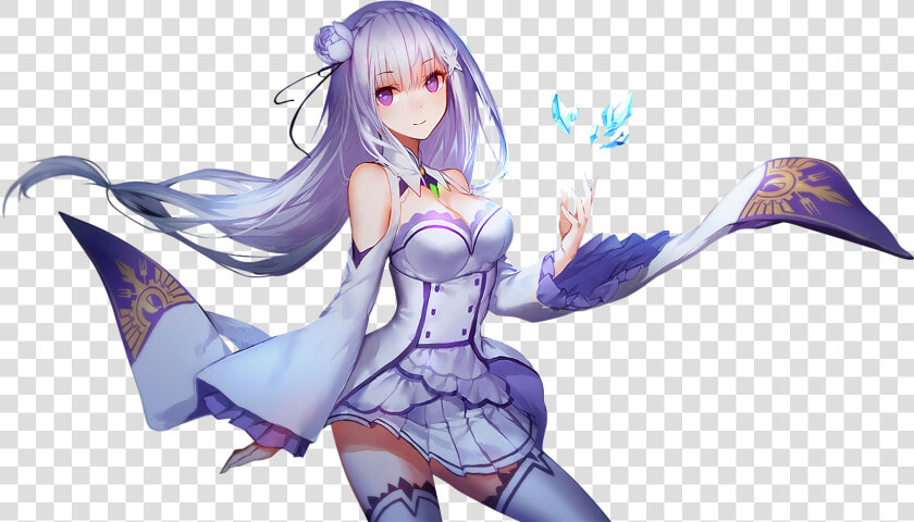 Emilia Re Zero Png   Png Download   Re Zero Emilia Crystal  Transparent PngTransparent PNG