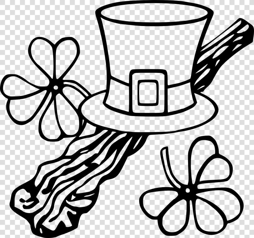 Leprechaun Hat Black And White Clipart   Don T Drink And Drive St Patricks Day  HD Png DownloadTransparent PNG