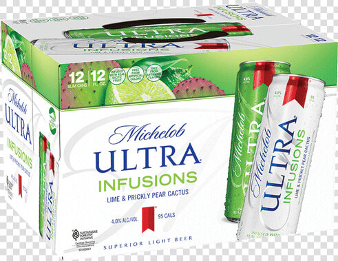 Michelob Ultra Infusions Lime And Prickly Pear Cactus  HD Png DownloadTransparent PNG