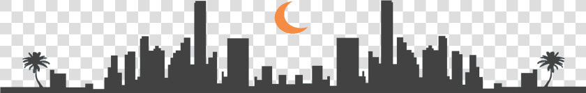 Clip Art Miami Skyline Black And White   Майами Пнг  HD Png DownloadTransparent PNG