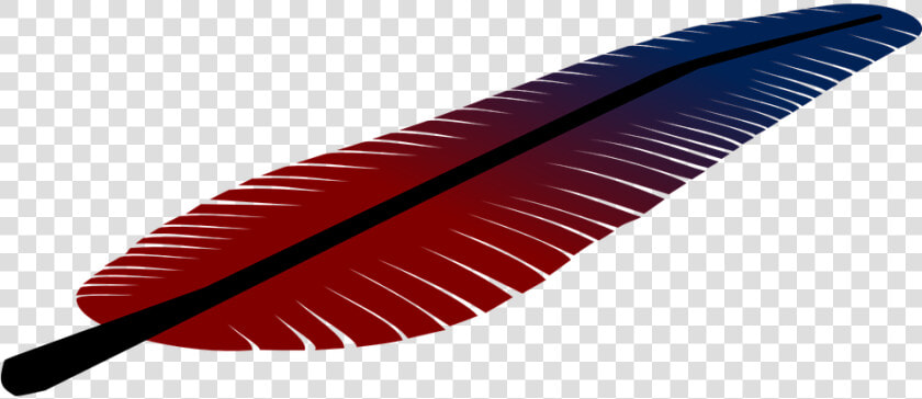 Fedder Quill Red Free Vector Graphic On   Feather Clip Art  HD Png DownloadTransparent PNG