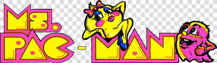 Ms Pac Man Arcade Marquee  HD Png DownloadTransparent PNG