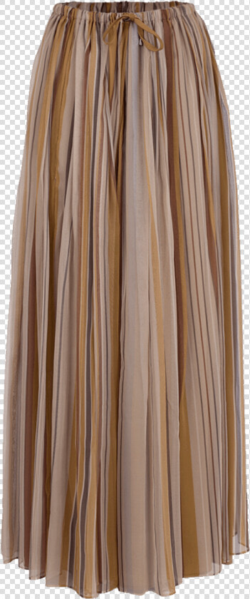 Stripe Chiffon Drawstring Maxi Skirt   A line  HD Png DownloadTransparent PNG