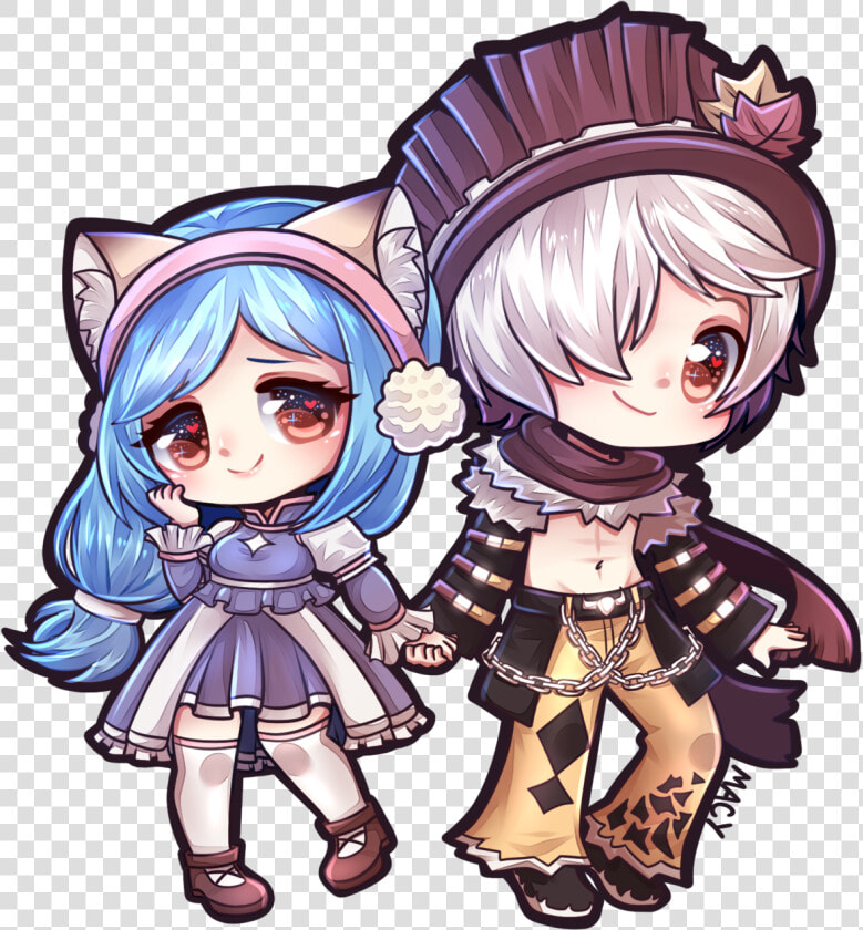 Chibi Couple Otp Ocs Anime Couple Anime Chibi Chibis   Chibi Anime Couple Png  Transparent PngTransparent PNG