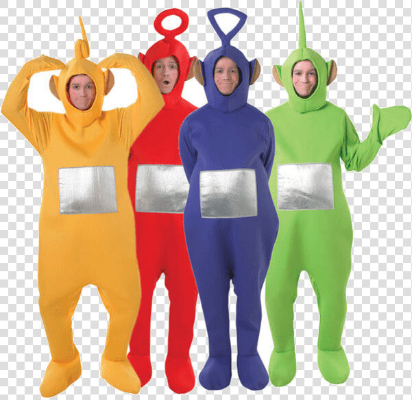 Group 80s Fancy Dress   Tinky Winky Teletubbies Costume  HD Png DownloadTransparent PNG