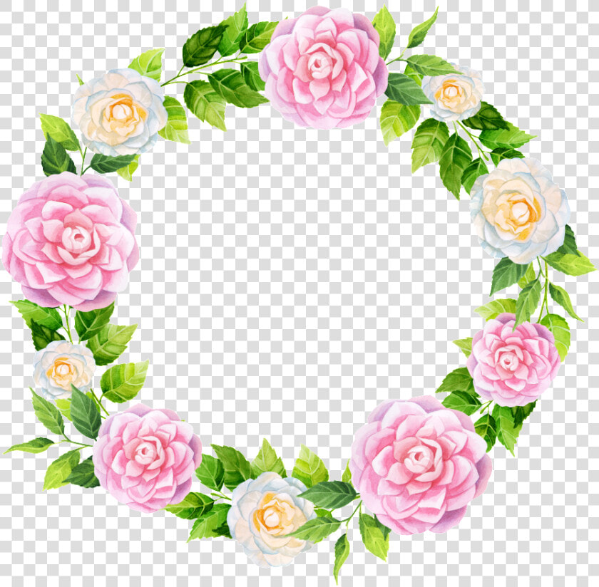 Peonia Rosa Corona Png Transparente   Tropical Flowers Frame  Png DownloadTransparent PNG