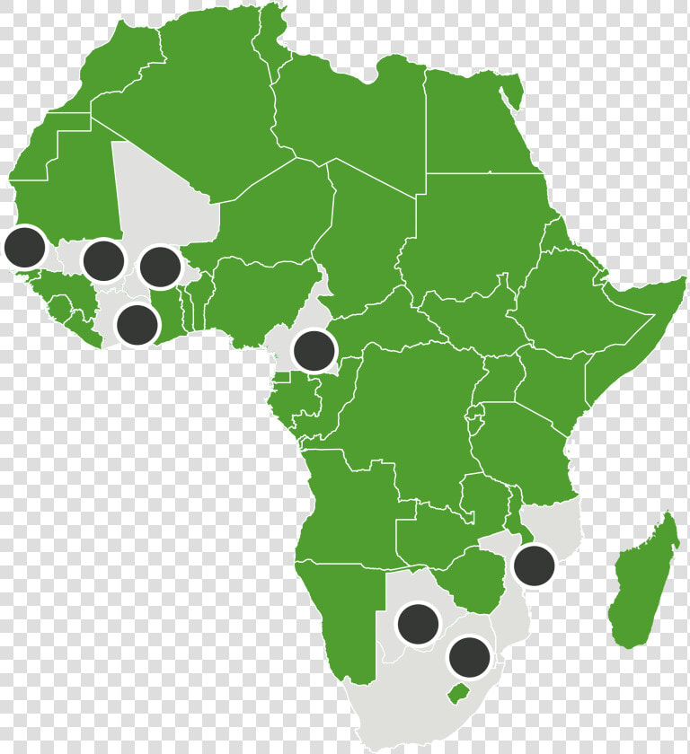 Nigeria In World Political Map   Transparent Cartoons   African Union Members 2018  HD Png DownloadTransparent PNG