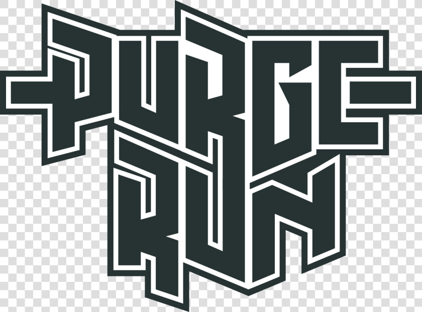 Purge Run Logo Bw   Pattern  HD Png DownloadTransparent PNG