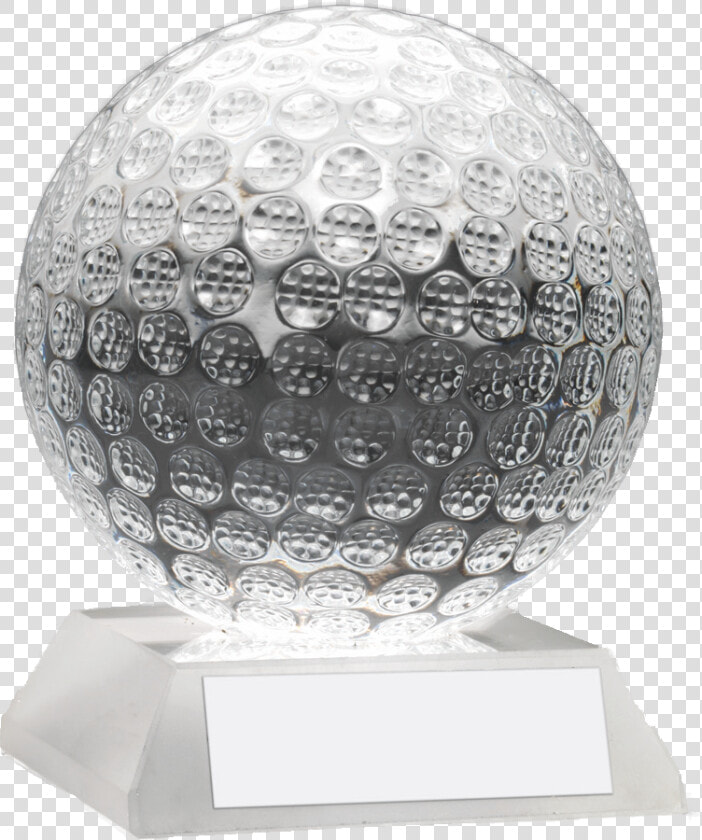 Clear Glass Golf Ball Trophy 76mm  HD Png DownloadTransparent PNG