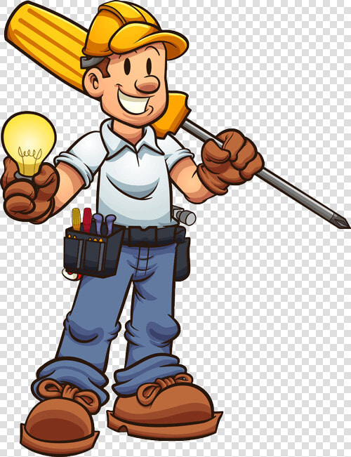 Electrician Electrician Ready To Fix In Greeley  Co   Cartoon  HD Png DownloadTransparent PNG