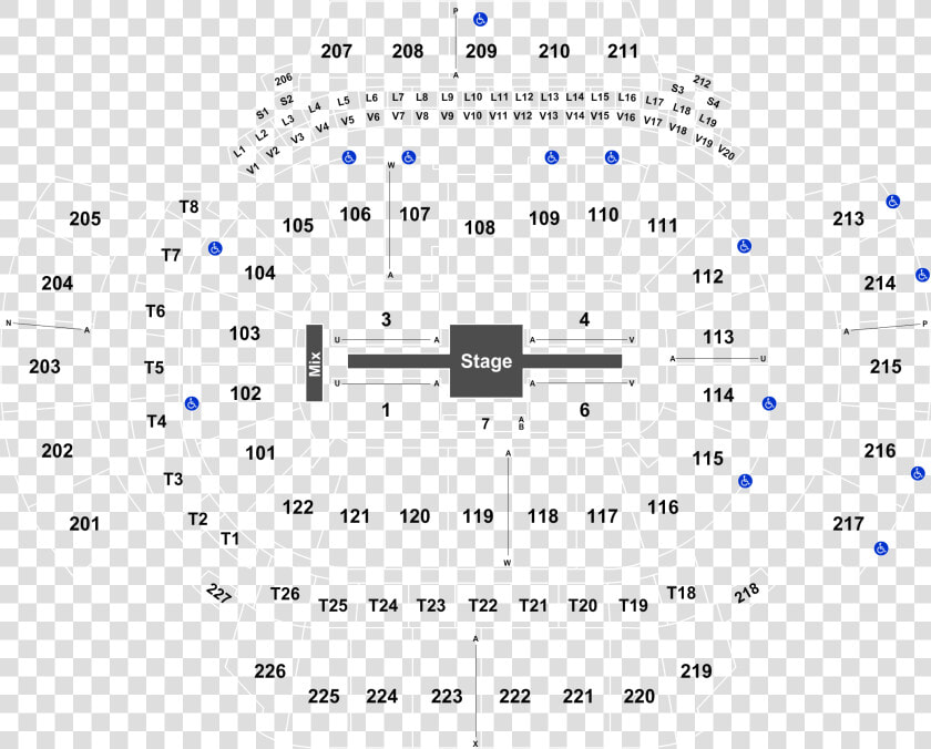 Row Seat Number State Farm Arena Atlanta Seating Chart  HD Png DownloadTransparent PNG