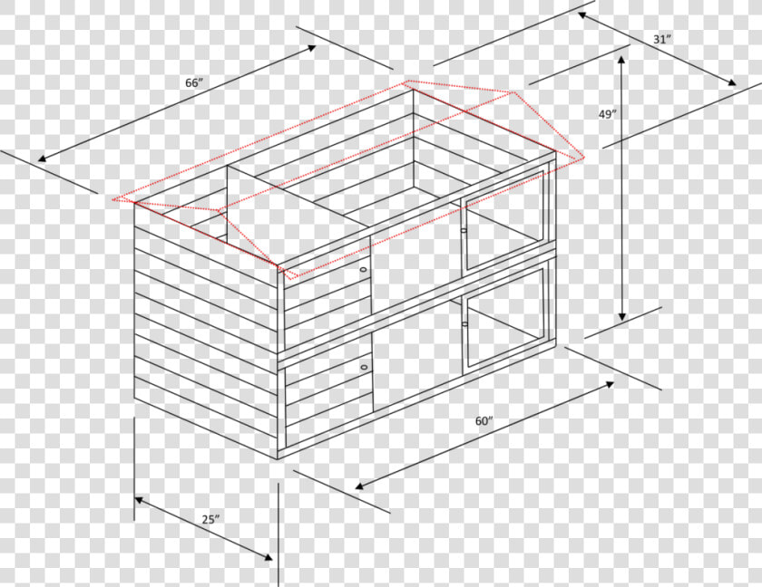 Plans 5ft Two Tier Guinea Pig Hutch Blueprint Drawings  HD Png DownloadTransparent PNG