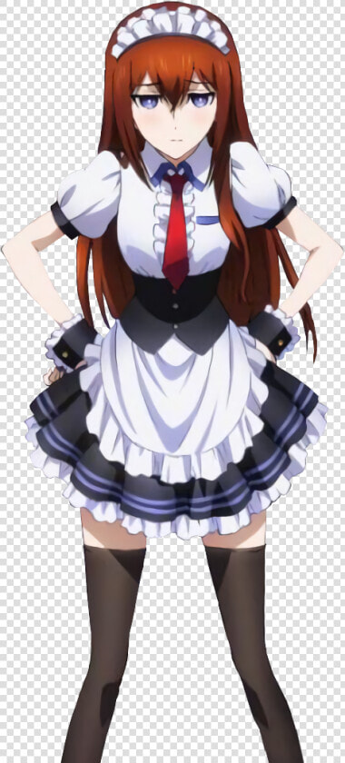 Makise Kurisu Maid Cosplay  HD Png DownloadTransparent PNG