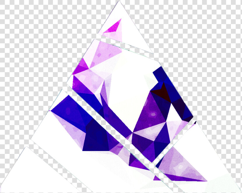  geode  purple  white  galaxy  aesthetic  hipster  mountain   Triangle  HD Png DownloadTransparent PNG