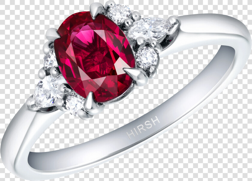 Papillon Ruby And Diamond Ring   Pre engagement Ring  HD Png DownloadTransparent PNG