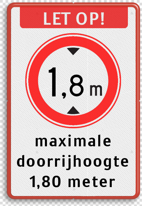 Verkeersbord Let Op Maximale Doorrijhoogte   Circle  HD Png DownloadTransparent PNG