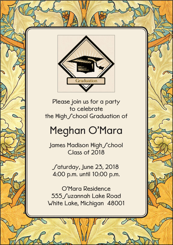 Graduation Party Invitation   Undangan Pesta Kelulusan  HD Png DownloadTransparent PNG