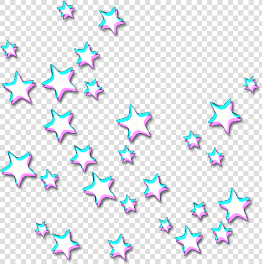  star  stars  aesthetic  neon  night   Stars Aesthetic Stickers  HD Png DownloadTransparent PNG