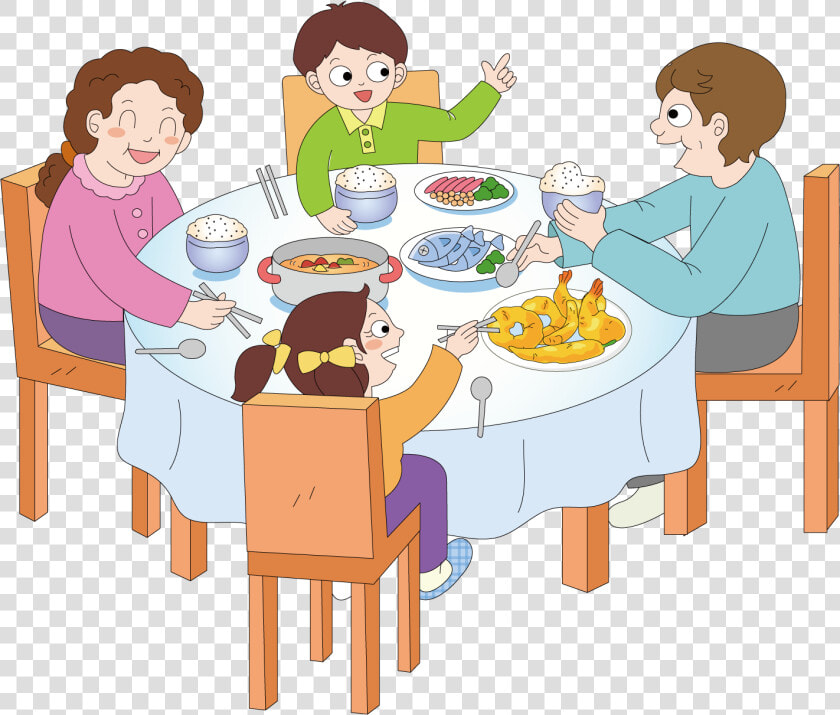 Dinner Breakfast Eating   Family Eating Together Clipart Png  Transparent PngTransparent PNG