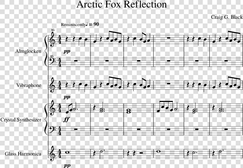 Transparent Arctic Fox Png   Partitura De Feliz Navidad  Png DownloadTransparent PNG