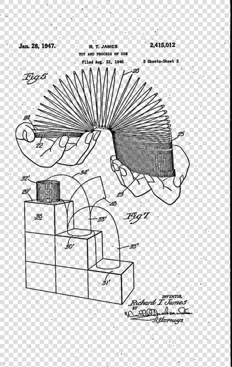 Transparent Slinky Png   Slinky Patent  Png DownloadTransparent PNG