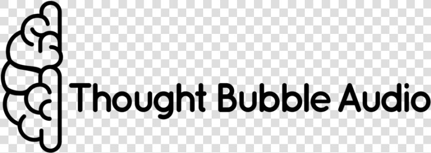 Thought Bubble Logo Horizontal Black   Monochrome  HD Png DownloadTransparent PNG