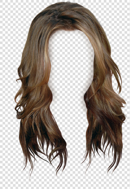 Brown Hair Wig Long Hair   Transparent Background Hair Clipart  HD Png DownloadTransparent PNG