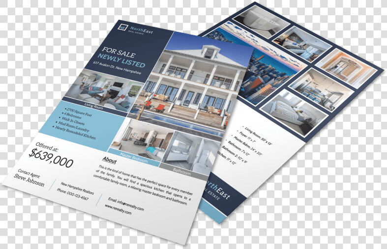 North East Real Estate Just Listed Flyer Template Preview  HD Png DownloadTransparent PNG