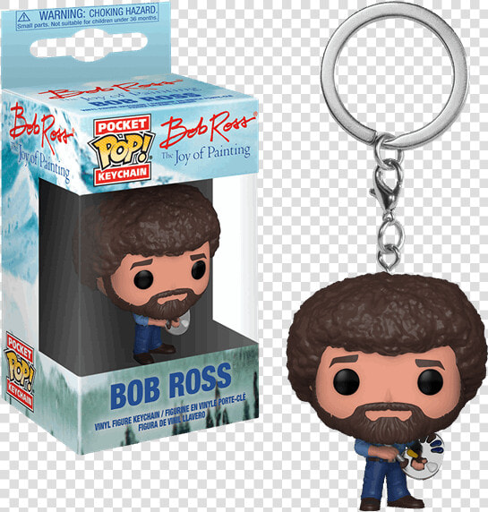 Bob Ross Funko Pop Keychain   Png Download  Transparent PngTransparent PNG