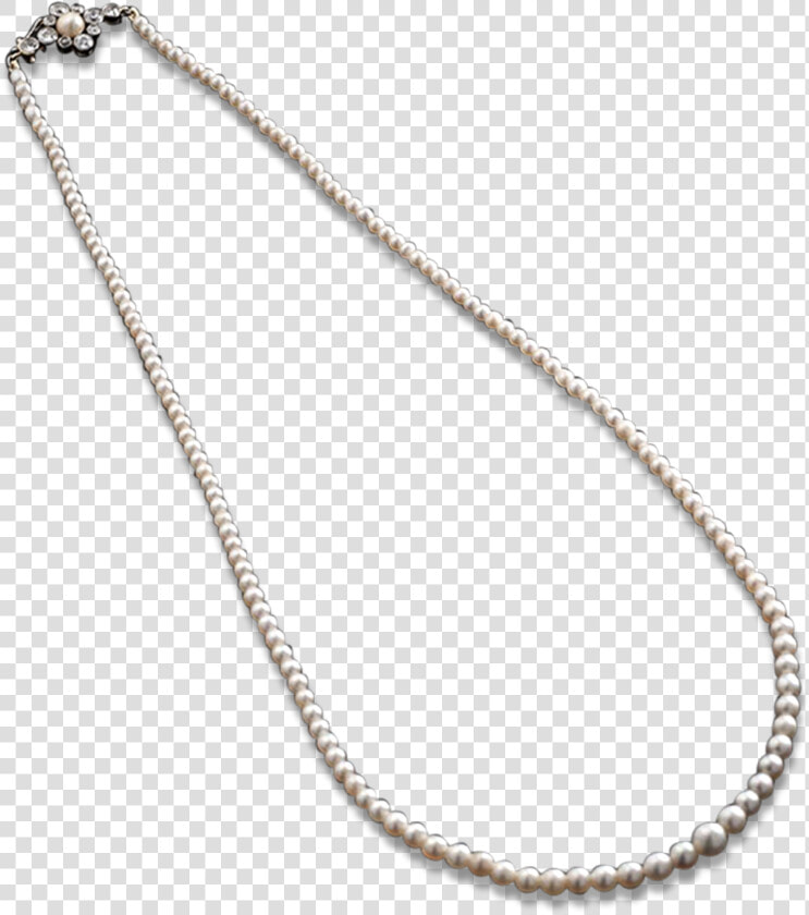 Graduated Saltwater Pearl Necklace   Chain  HD Png DownloadTransparent PNG