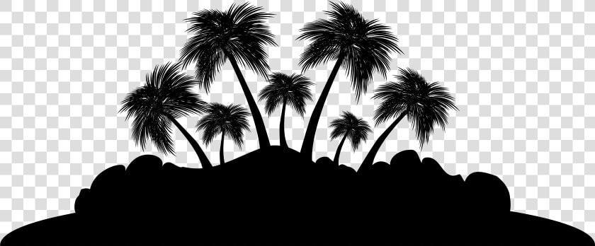 Palm Trees Silhouette Sky   Palm Trees Silhouette Png  Transparent PngTransparent PNG