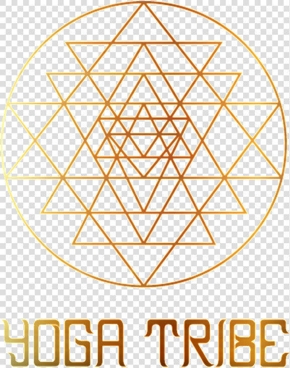 Yoga Tribe Gold   Sri Yantra Sacred Geometry Triangle  HD Png DownloadTransparent PNG