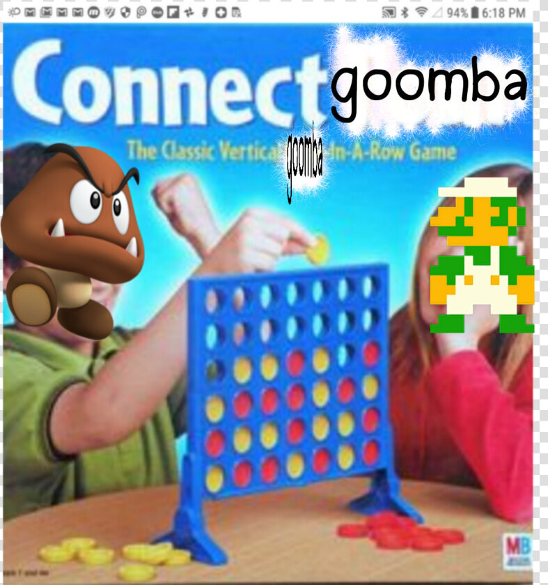  game💩🌋🐴🐴🐴🐴m  connectfour  goomba  luigi   Connect Four  HD Png DownloadTransparent PNG