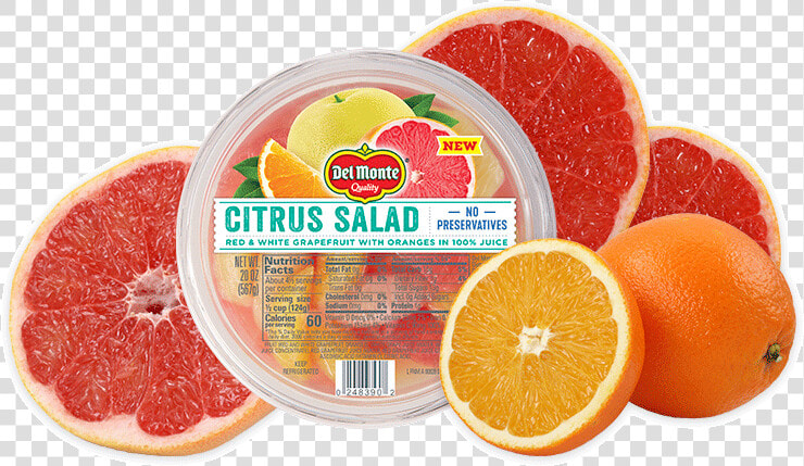 Citrus Salad Bowl   Del Monte Fruit Bowl Grapefruit  HD Png DownloadTransparent PNG