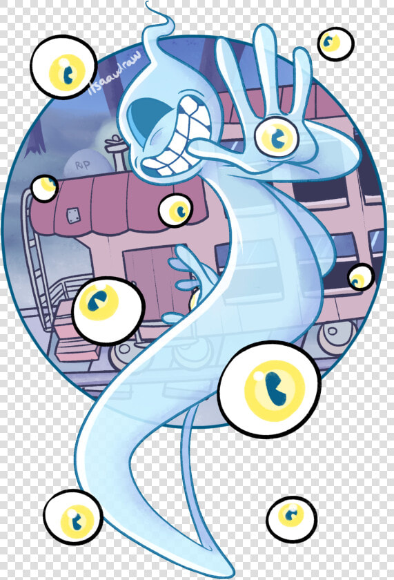 Spooky Space Idiot   Cuphead Ghost Png  Transparent PngTransparent PNG