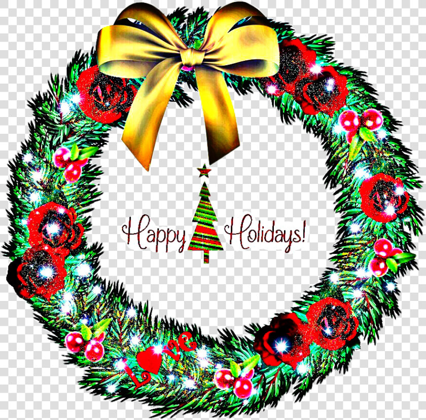 Transparent Holiday Wreath Png   Wreath  Png DownloadTransparent PNG