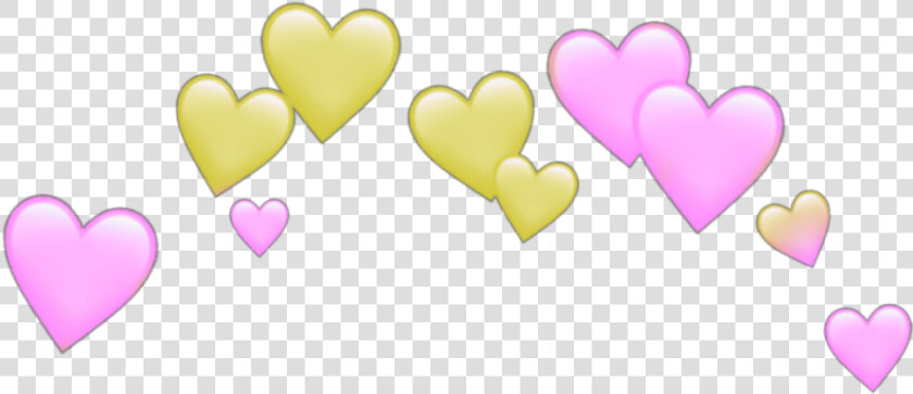  pink  yellow  red  spiral  aesthetic  crown  taç  grid   Heart Emoji Crown Transparent  HD Png DownloadTransparent PNG