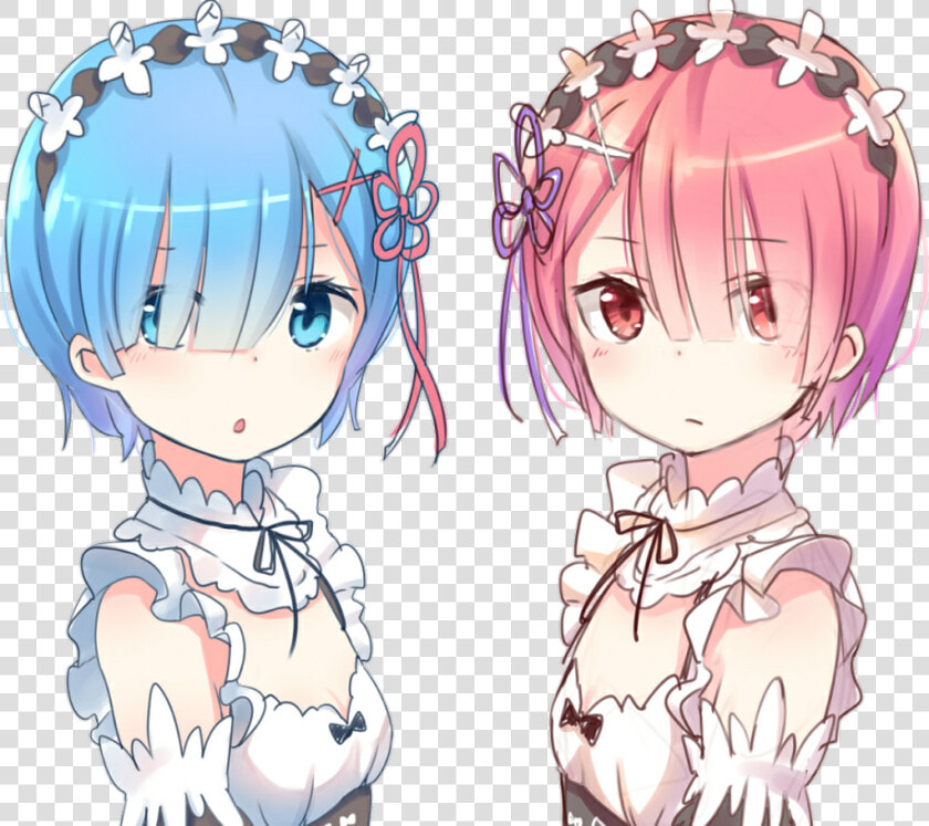  anime  remram  rem  ram   Ram Transparent Re Zero  HD Png DownloadTransparent PNG