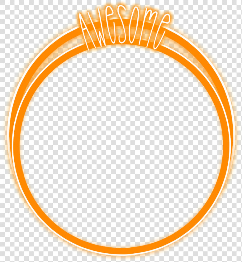  freetoedit  neon  round  circle  orange  awesome  glow   Circle  HD Png DownloadTransparent PNG