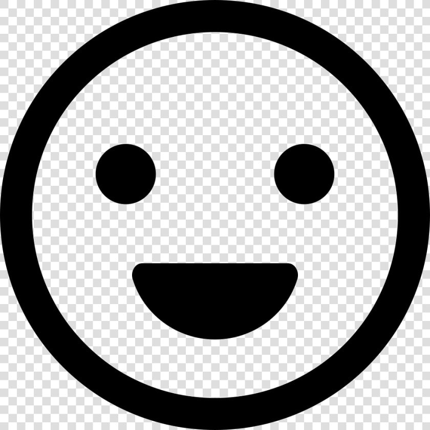 Smiling Face   Smiley Noir Et Blanc  HD Png DownloadTransparent PNG